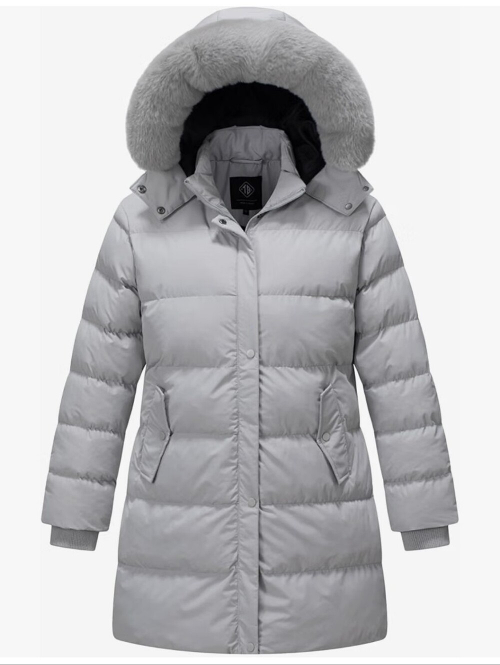 Women's Plus Size Winter Thicken Puffer Coat Warm Snow Jacket Removable Hood